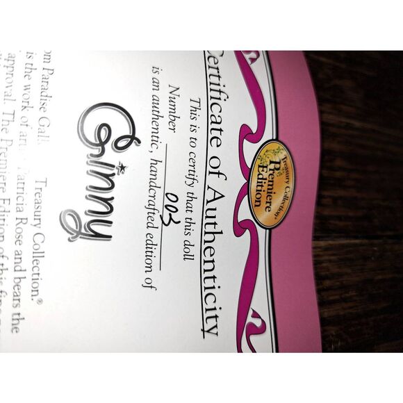 Paradise Galleries Jenny Musical Porcelain Doll Patricia Rose 16" Country Girl - Picture 10 of 10